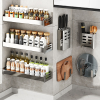 厨房置物架壁挂调料刀具砧板锅盖架免打孔多功能收纳架