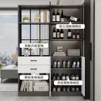 古达木入户玄关柜轻奢屏风柜简约现代小户型储物酒柜 客厅隔断柜