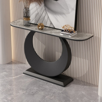 古达玄关桌端景台岩板网红意式入户柜简约现代轻奢客厅靠墙供桌走廊