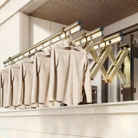 法耐(FANAI)阳台伸缩晾衣杆家用晾衣架室外折叠户外推拉式外墙窗户室外晒衣架