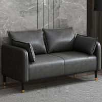 芊怡(QIANYI)意式免洗科技布小户型沙发客厅简约出租房皮沙发双人三人位小沙发