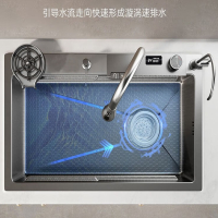 法耐(FANAI)蜂窝压纹不锈钢厨房水槽大单槽洗菜池洗碗槽手工洗菜盆