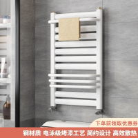 古达钢制小背篓暖气片家用集中供暖卫生间水暖散热片壁挂式毛巾架