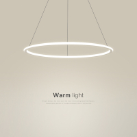 古达极简餐厅吊灯现代简约北欧灯具超亮设计师圆环吊灯