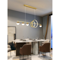 餐厅灯北欧轻奢长方形餐桌灯古达创意2021年新款饭厅吧台简约现代吊灯