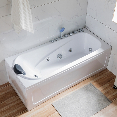 亚克力小户型家用古达单人按摩浴缸独立式长方形成人恒温加热网红浴缸