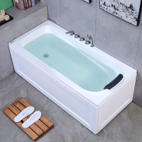 古达工厂直销家用独立式亚克力双裙边浴缸小户型成人浴盆1.0-1.8米