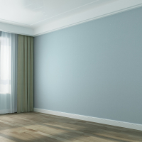 古达2021新款无缝墙布现代简约卧室客厅 屋背景墙亚麻壁纸雾霾蓝壁布