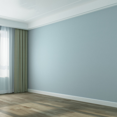 古达新款无缝墙布现代简约卧室客厅 屋背景墙亚麻壁纸雾霾蓝壁布