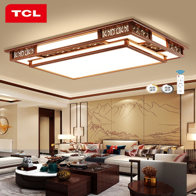 TCL新中式吸顶灯客厅灯现代简约木餐厅卧室中国风