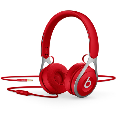 BEATS/Beats EP 头戴式有线耳机 手机耳机 游戏耳机 含线控麦克风 好音质舒适感 适用于3.5mm通用 红色