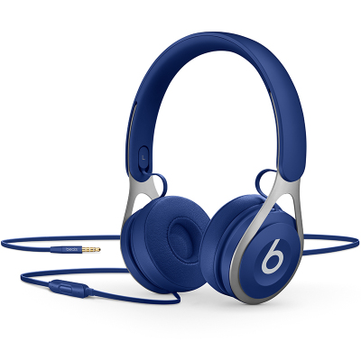 BEATS/Beats EP 头戴式有线耳机 手机耳机 游戏耳机 含线控麦克风 好音质舒适感 适用于3.5mm通用 蓝色