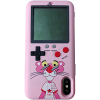 HIGE/抖音款苹果X游戏机手机壳6/6s/6p/8/7p/8p复古怀旧俄罗斯方块 适用于iPhone X 粉红豹游戏机