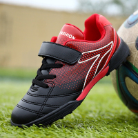 邦塞斯 儿童足球鞋男童女童TF碎钉训练运动鞋防滑青少年小学生魔术贴皮足