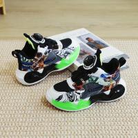 邦塞斯 男童鞋秋冬款旋转纽扣中大童跑步鞋童儿童运动鞋子