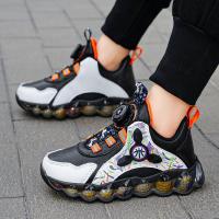 邦塞斯 男童运动鞋2022秋冬季款透气休闲小学生旋转纽扣儿童鞋子