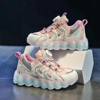 邦塞斯 男女童鞋子2022新款秋冬季学生旋转纽扣中大童儿童运动鞋