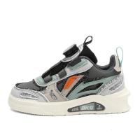 邦塞斯 男女童运动鞋秋冬新款中大童透气防水皮面旋转纽扣休闲儿童鞋