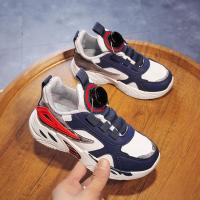 邦塞斯 男童鞋旋转纽扣跑步运动鞋2022秋季新款儿童篮球鞋软底秋冬跑步鞋