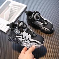 邦塞斯 男女童篮球鞋2022秋冬新款童鞋旋转纽扣儿童专业训练运动鞋防滑二棉