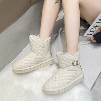 邦塞斯 雪地靴女冬季2022年新款加绒加厚短靴子面包鞋子雪地棉鞋女鞋