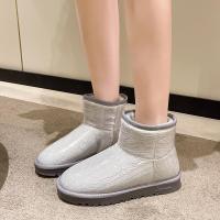 邦塞斯 雪地靴女冬加绒2022新款防滑厚底雪地棉短靴保暖百搭棉鞋靴子