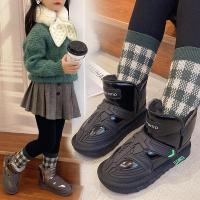 邦塞斯 儿童雪地靴2022新款冬季男童鞋宝宝保暖鞋女童加绒冬鞋防水短靴