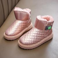 邦塞斯 男童鞋女童雪地靴冬季新款防水保暖儿童棉靴加绒加厚男童短靴