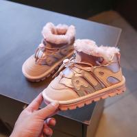 邦塞斯 儿童雪地靴2022冬季女童加绒加厚冬鞋男童雪地棉鞋