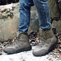 邦塞斯 户外登山防滑雪地靴工装防水保暖大码棉鞋