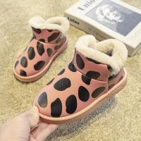 邦塞斯 男女童雪地靴儿童鞋冬季保暖防滑棉靴男童防水短靴加绒加厚靴子