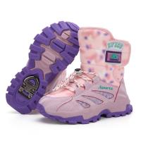 邦塞斯 童鞋棉鞋2022冬季新款男童女童高帮保暖冬鞋雪地靴加绒大棉鞋