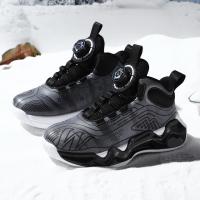 邦塞斯 旋转纽扣童鞋棉鞋皮面运动鞋篮球鞋男女鞋跑步鞋