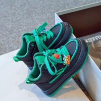 邦塞斯 网红运动跑步鞋可爱皮面童鞋防水防滑鞋特价高品质童鞋