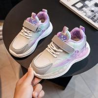 邦塞斯 魔术贴男女童鞋子儿童运动鞋2022秋冬季新款皮面二棉鞋加绒保暖加厚