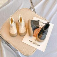 邦塞斯 冬季加绒加厚儿童雪地靴女童公主风棉鞋二棉童鞋马丁靴皮靴