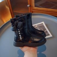 邦塞斯 秋冬高帮童鞋潮流百搭马丁靴儿童长筒靴公主可爱