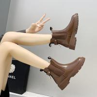 邦塞斯 切尔西靴女2022新款秋冬百搭英伦风马丁靴短靴子