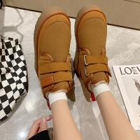 邦塞斯 周冬雨同款短靴秋冬加绒厚底女鞋经典短筒雪地靴女靴子