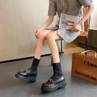 邦塞斯 今年超流行的靴子百搭不过时针织袜子靴秋冬