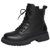 邦塞斯 2022秋冬加棉保暖新款马丁靴百搭增高厚底长靴