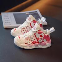 邦塞斯 男女童鞋子2022秋冬季新款儿童运动鞋皮面板鞋跑步鞋