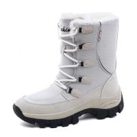 邦塞斯 棉鞋情侣冬季高帮加绒保暖工装雪地靴男女款东北户外雪地靴男女鞋