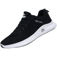 歌爱妮男鞋2021春季新款网面男士运动鞋百搭休闲透气飞织跑步鞋子男潮鞋