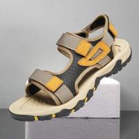 歌爱妮47大码凉鞋男潮流2021年新款45休闲运动46外穿中年爸爸沙滩鞋男士