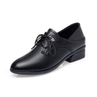 歌爱妮2021中年女单鞋春秋新款真皮软底中老年人舒适休闲女士皮鞋平跟妈妈鞋