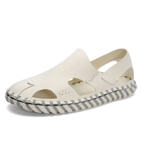 歌爱妮2021新款夏天镂空男鞋子外穿休闲百搭包头凉鞋男士潮流沙滩凉拖鞋