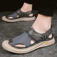 歌爱妮包头凉鞋男外穿2021新款拖鞋男休闲外穿开车两用潮流防滑沙滩鞋男