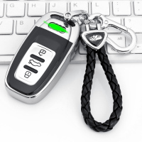 上山豹 适用于奥迪钥匙扣A6L/A7/Q5/A5/A8L/A4L/S6汽车时尚钥匙包扣保护套男女