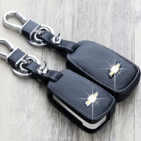 上山豹 适用于适用雪佛兰科鲁兹迈锐宝XL科沃兹赛欧探界者沃兰多真皮钥匙套包扣
